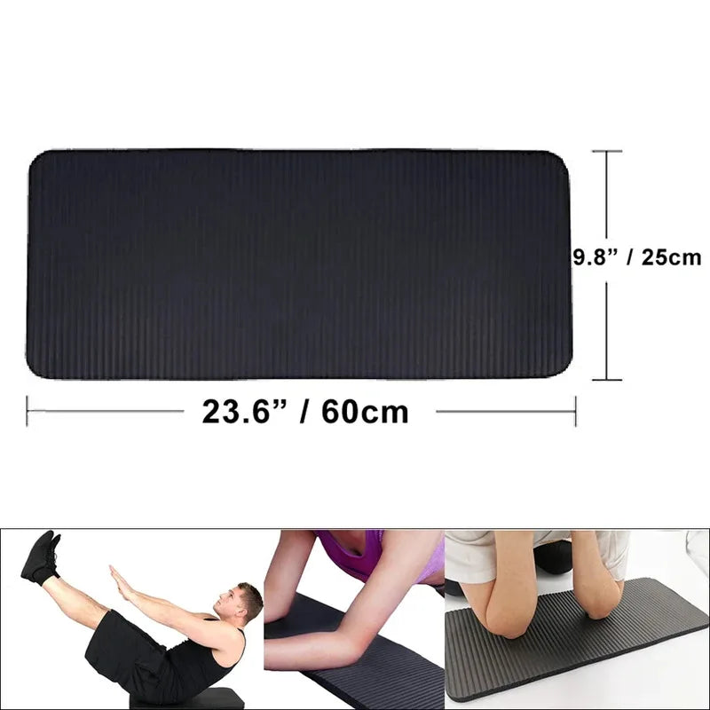 Almohadilla Gruesa para Rodillas de Yoga de 15 mm, Cómoda, Antideslizante, para Gimnasio, Fitness, Pilates, Ejercicio en Casa, Soporte para Rodillas y Codos, Protección para el Suelo