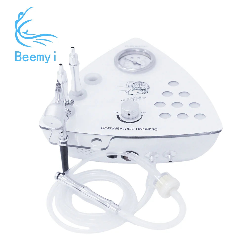 Máquina Microdermoabrasión Diamante 3 en 1 Vacío 65-68cmHg Exfoliación Peeling Hidratación Facial
