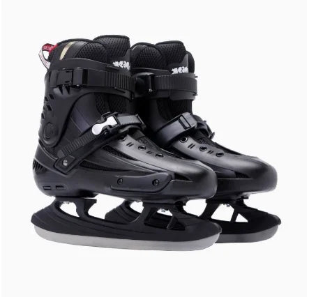 Patines de Hielo para Mujer, Hombre y Niños 2027, Patines de Hielo para Principiantes y Avanzados, Hielo Real, Venta al Por Mayor, Parte Superior de PP para Adultos, Suela de Plástico