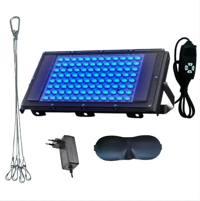 Nueva lámpara de bronceado ultravioleta, lámpara Solarium con trípode de 50W para cuerpo bronceado, 48 Uds., longitud de onda de lámpara de luz azul de 460nm y 480nm, cuidado de la piel
