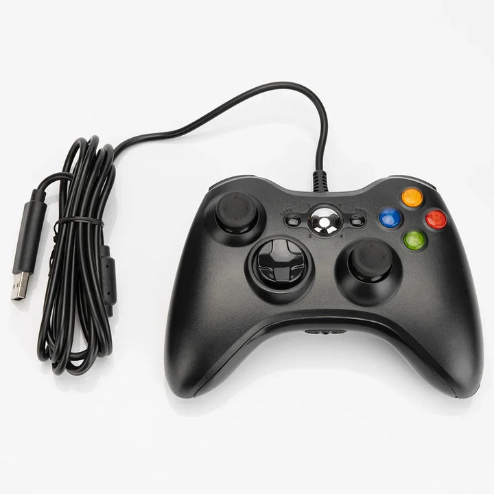 Controlador inalámbrico/con cable para controlador de juego Xbox 360 con Turbo de doble vibración Compatible con Xbox 360/360 Slim y ventana de PC
