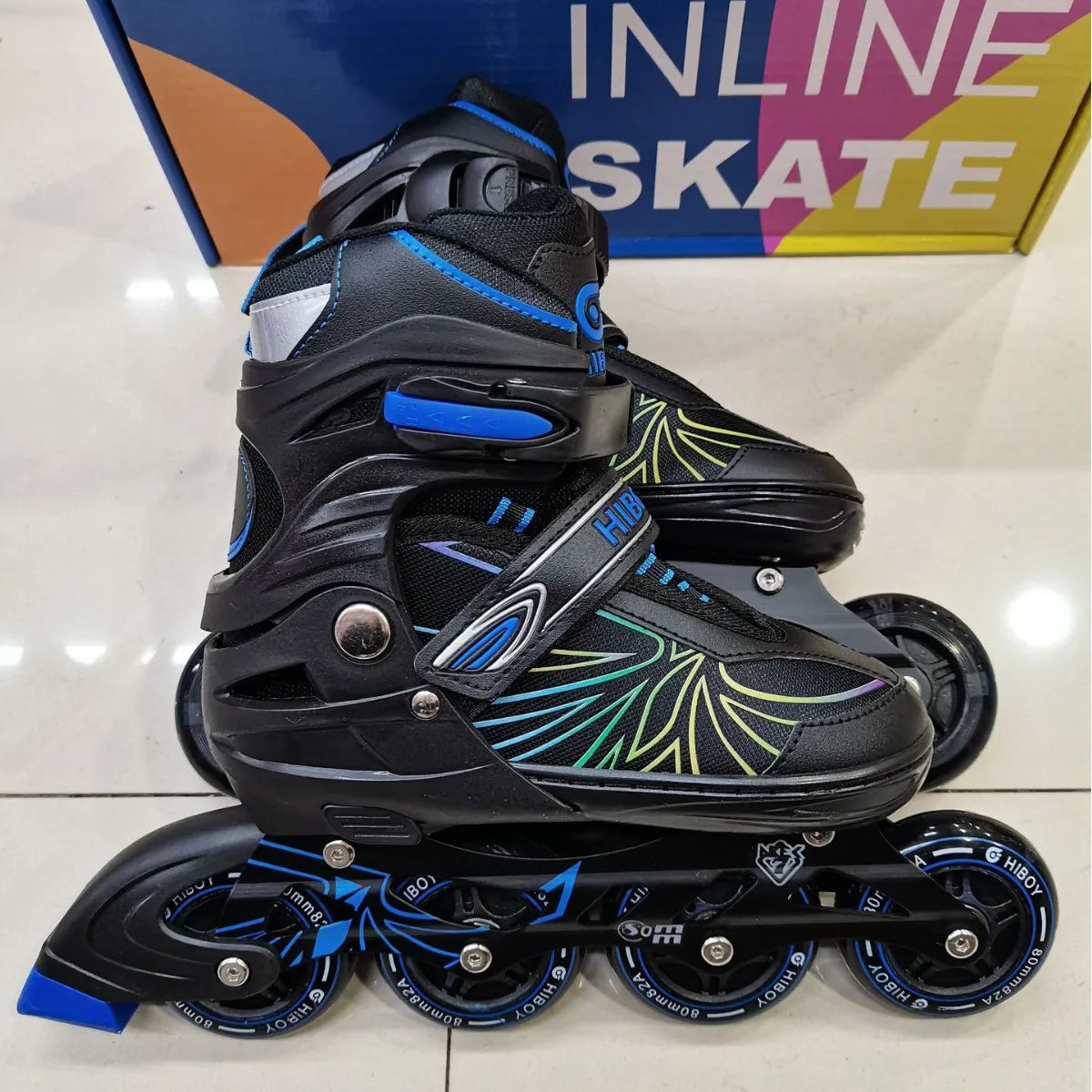 Patines en línea para niñas y niños, zapatos de patín de 4 ruedas, tamaño ajustable 31-42, mujeres adultas, hombres, zapatillas de patinaje al aire libre, regalos