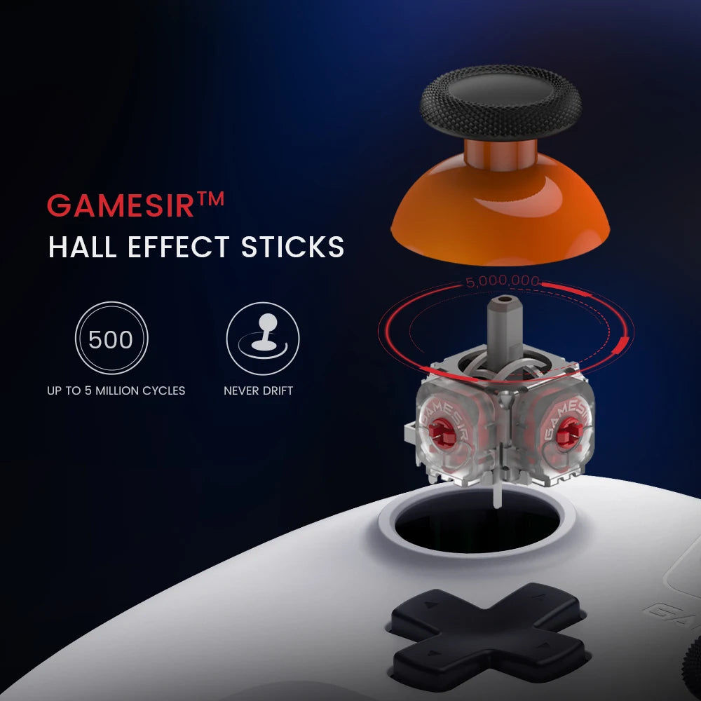 Mando inalámbrico GameSir Nova Lite, controlador de juegos Bluetooth con efecto Hall para Switch, Android, iOS, PC y juegos de Steam