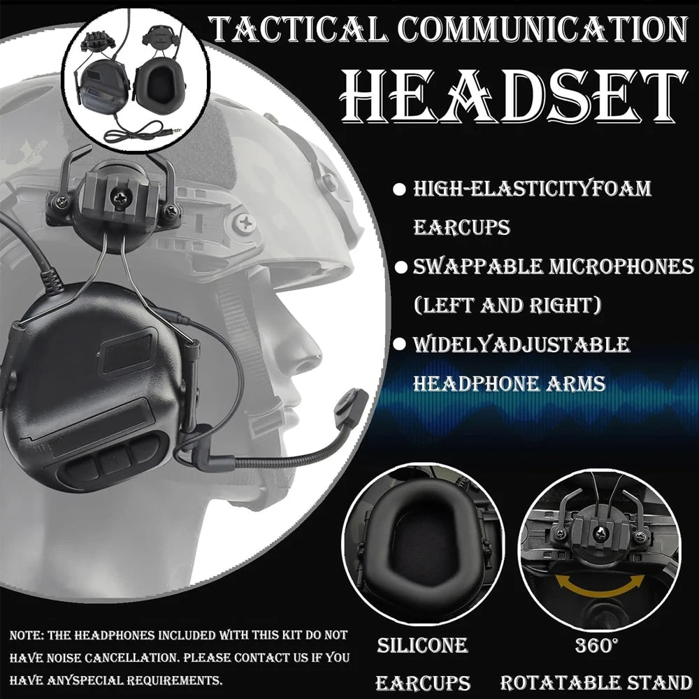 Casco de Cazador de Recompensas Galáctico 6 en 1 con Auriculares, Luz de Señalización, Casco Táctico Rápido, Máscara Futurista, Set de Cosplay de Ciencia Ficción y Airsoft