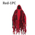 Capas con capucha para Halloween, disfraz de fantasma, muerte, gótico, Horror, Zombie, accesorios de fiesta del Día de los muertos, capas deshilachadas