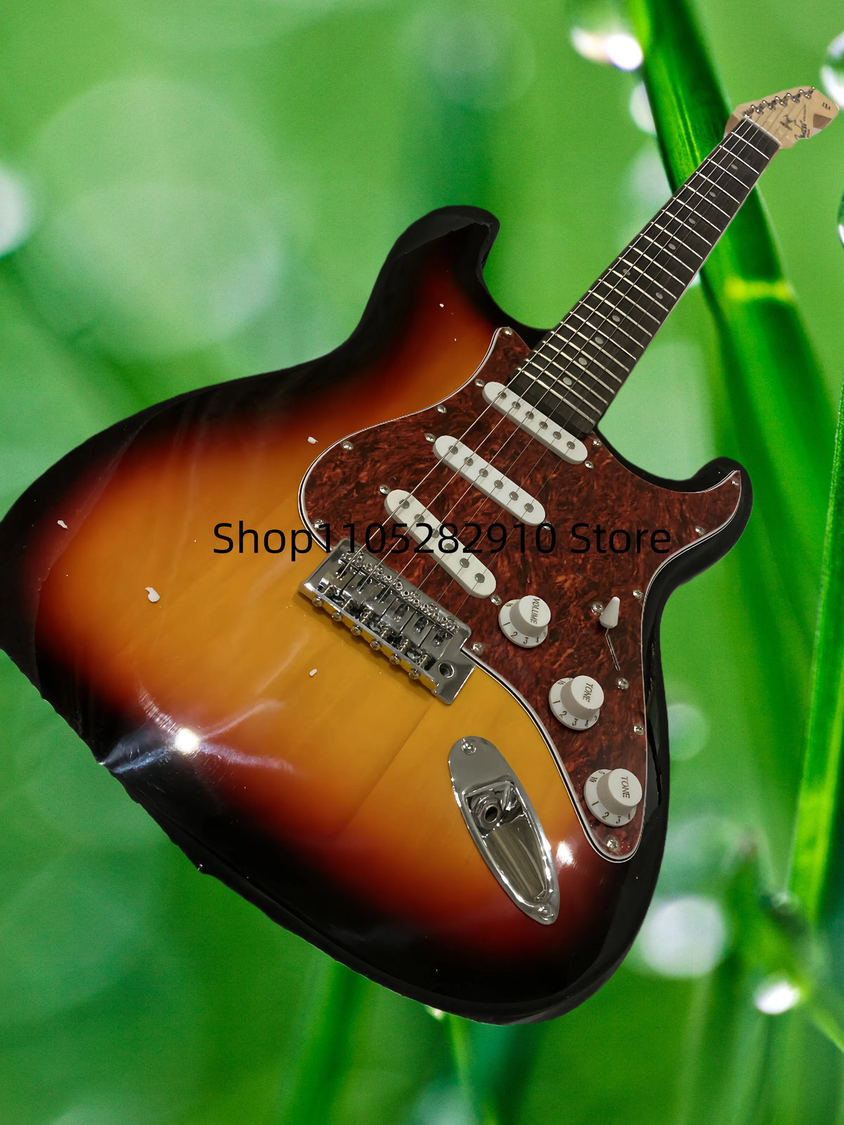 (Entrega en 25-35 días) En stock Guitarra eléctrica con cuerpo personalizado de caoba 05