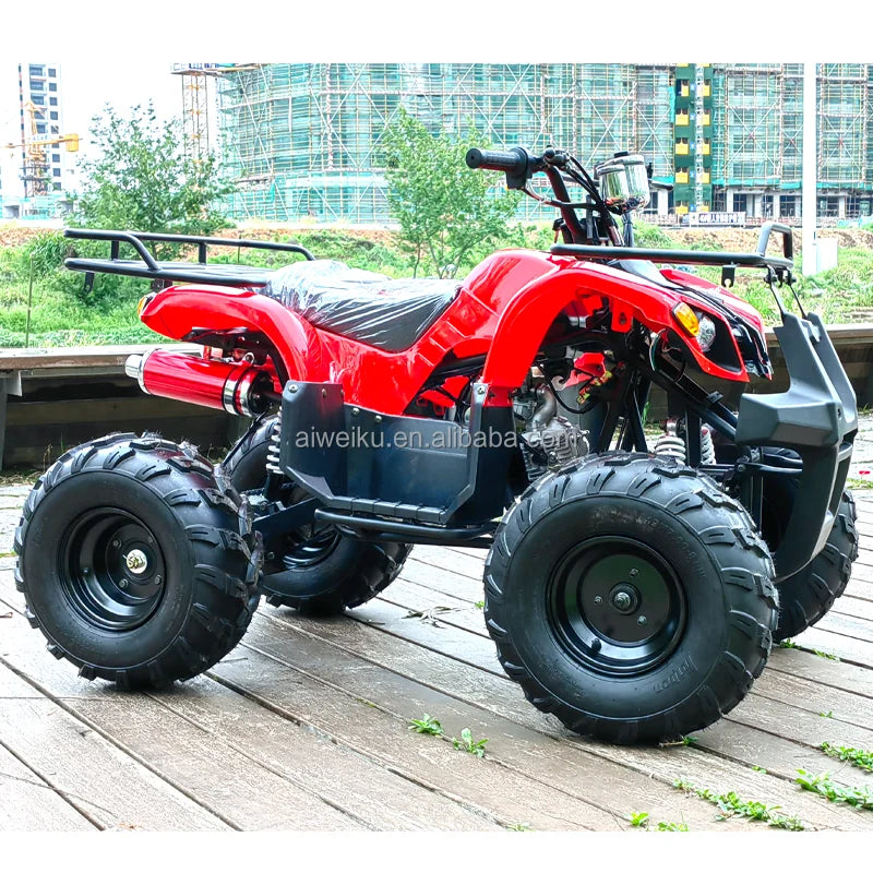 ATV Todoterreno de 125cc, Motocicleta de Cuatro Ruedas, Bicicleta de Montaña para Adultos, ATV Quad con Transmisión por Cadena, 125c