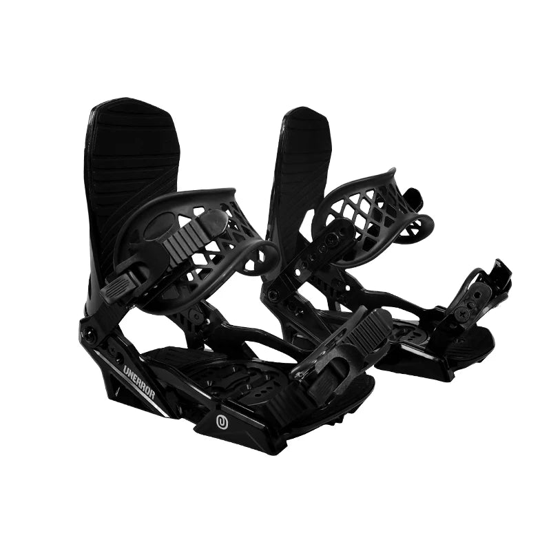 Fijaciones para Snowboard U-1 Pro All Mountain - Correas con Hebilla de Clip Ajustable, Materiales Híbridos, 5 Niveles de Dureza de la Placa Trasera, Tornillo