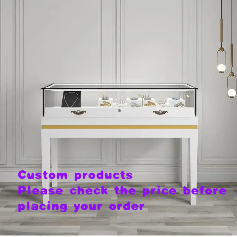 Foco LED de alta calidad, impermeable, duradero, con base de madera, acrílico, metal y vidrio, para vitrina de joyería, personalizable