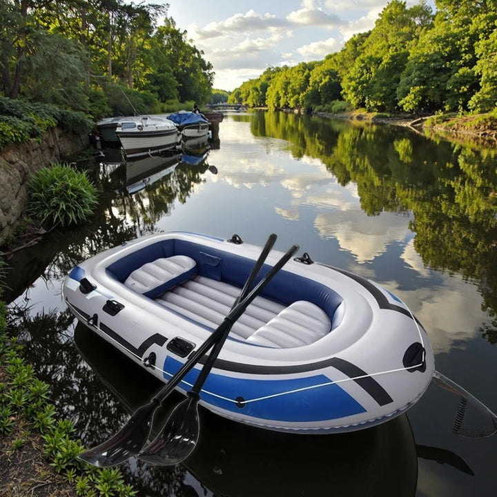 Barco de asalto portátil para 2/3/4 personas, Kayak para varias personas, barco de goma inflable, fondo grueso, pesca a la deriva, Rafting de ocio