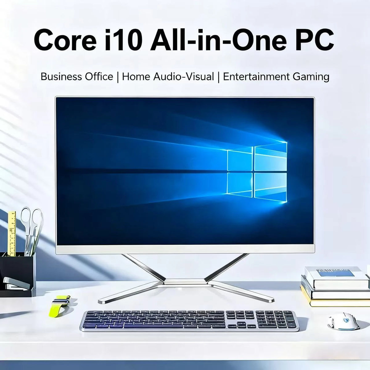 PC todo en uno de 24 pulgadas para oficina, sistema Win10, CPU Core i7, 16 GB de RAM, SSD de 1 TB, RAM DDR3/DDR4, pantalla táctil, escritorio AIO SSD HDD.