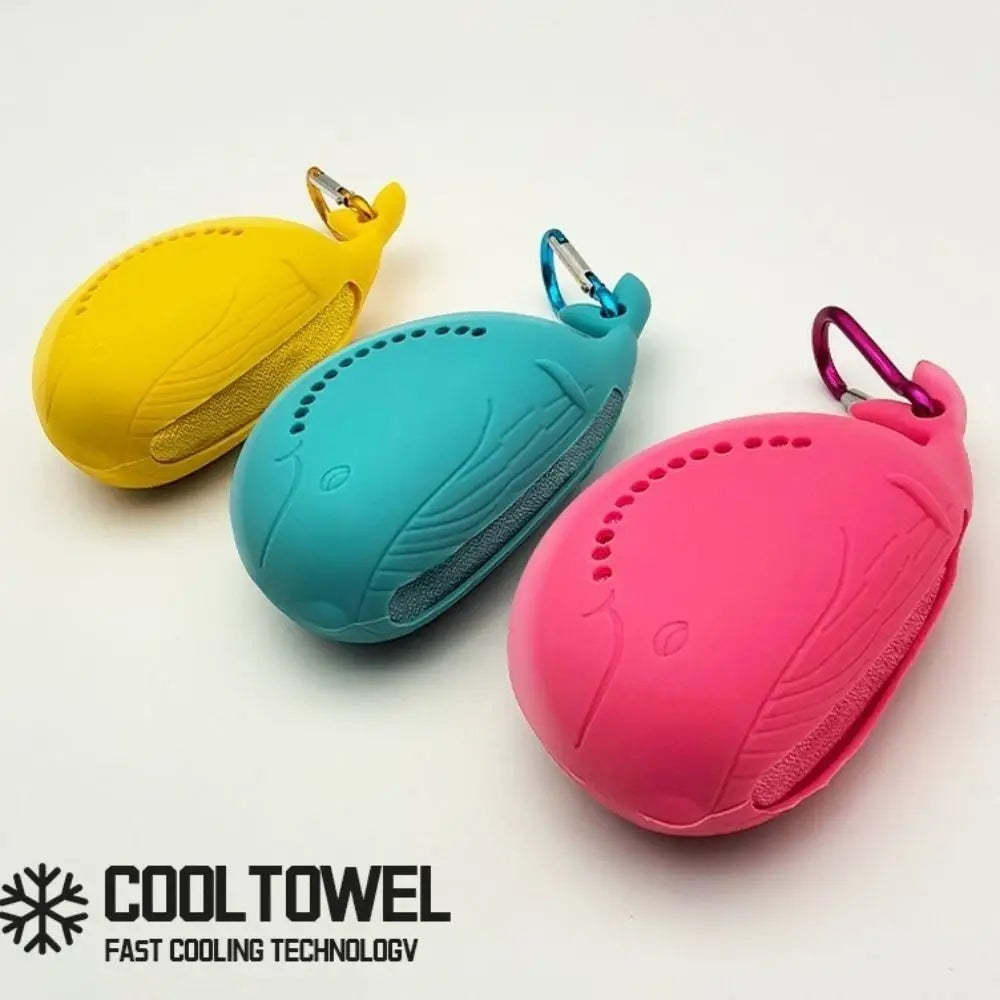 Toalla de Hielo Refrescante de Secado Rápido para Exteriores, Linda Bolsa Portátil, Toalla Deportiva de Microfibra para Absorber el Sudor, Toalla Fría para Fitness