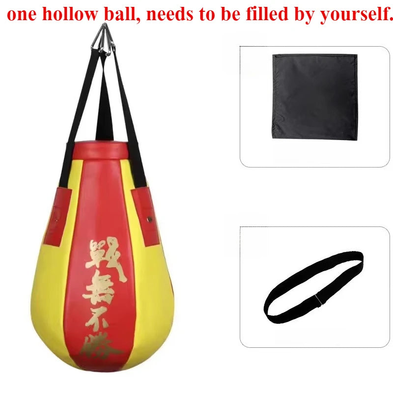Saco de Boxeo, Saco de Arena Colgante para Sanda, Equipo de Entrenamiento de Boxeo con Forma de Pera para Uso Doméstico