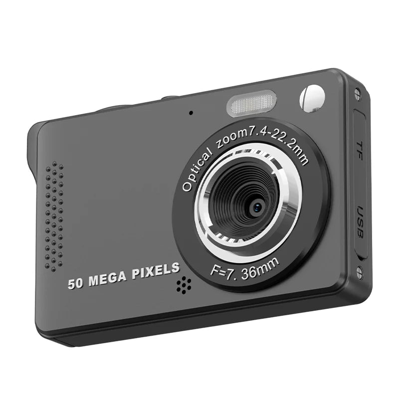 Cámara Digital 4K con Autoenfoque, Cámara para Vlogging HD de 50MP, Cámara para Estudiantes con Pantalla Grande de 2.8'', Videocámara, Cámara para Selfies para Niños y Adultos