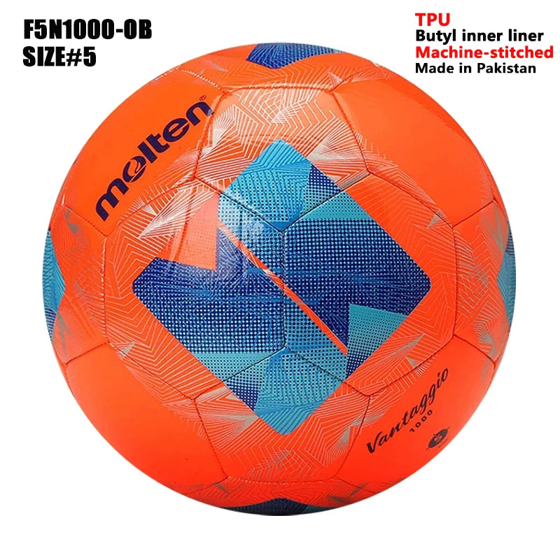 Balones de Fútbol Molten 2027, Tamaño Estándar 5 y 4, Alta Calidad, para Césped Artificial, Deportes de Equipo, Partidos, Entrenamiento, Fútbol