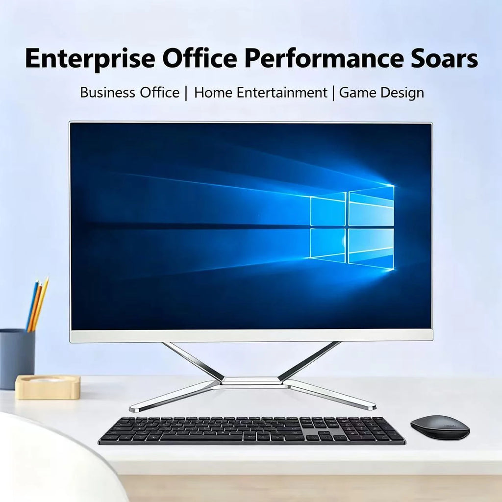 PC todo en uno de 24 pulgadas para oficina, sistema Win10, CPU Core i7, 16 GB de RAM, SSD de 1 TB, RAM DDR3/DDR4, pantalla táctil, escritorio AIO SSD HDD.