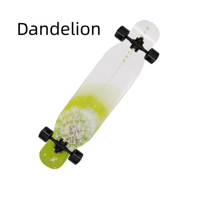 Longboard de Danza Freestyle de 42 Pulgadas con Doble Kick, Skateboard Completo, Cruiser Urbano para Principiantes, Adultos, Hombres y Mujeres