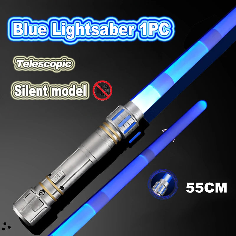 Nuevos juguetes de sable de luz láser RGB con 7 colores intercambiables, efectos de sonido Force FX, sonido de disparo (FOC), juguetes Jedi, regalos