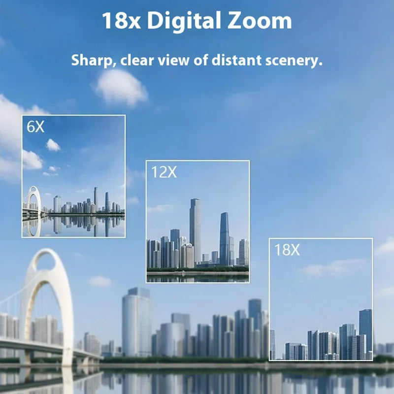 Videocámara 4K Ultra HD, Cámara Digital de 80MP, Cámara para Vlogging para YouTube, Pantalla IPS de 3.0" y 270° °   Cámara DV portátil con visión nocturna IR y pantalla
