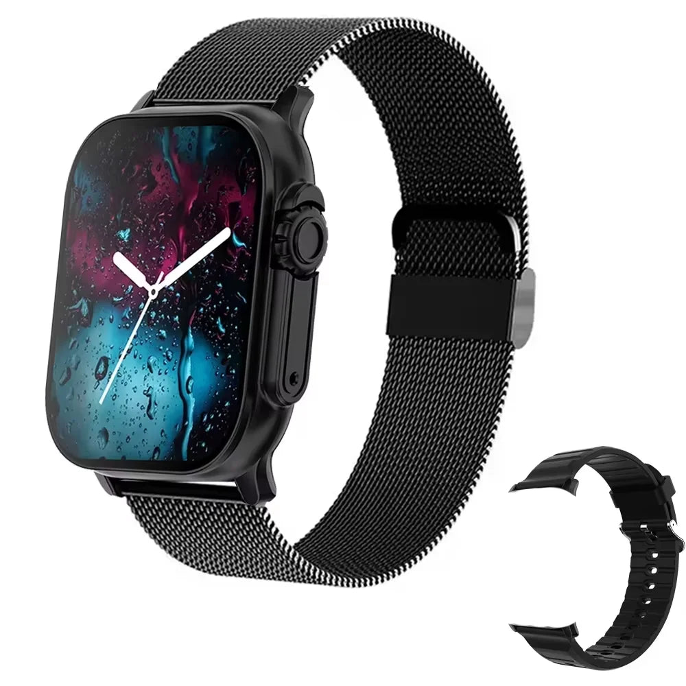 Smartwatch para hombre 2026, nueva versión, pantalla HD de 2,01 pulgadas, llamada Bluetooth, monitor de salud y fitness, multideporte, para Android y iOS