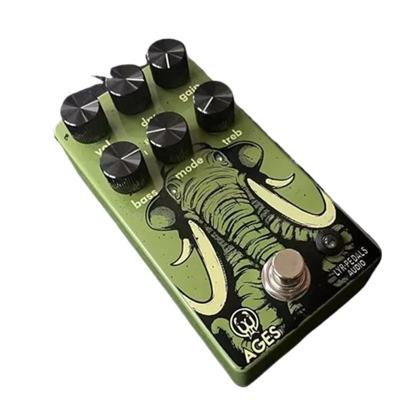 Pedal de efectos de guitarra LY-ROCK Walrus 5 en 1 Pedal Overdrive de rock multimodo