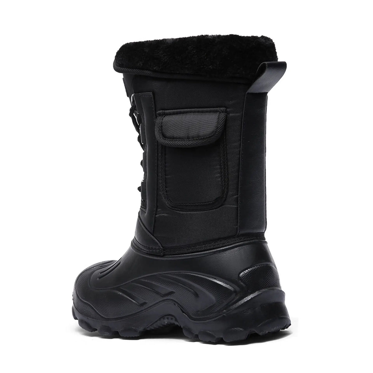 2025 nuevas botas de invierno para hombre, botas de nieve con plataforma para hombre, botas de trabajo de pesca al aire libre impermeables de felpa gruesa y cálida de talla grande 40-46