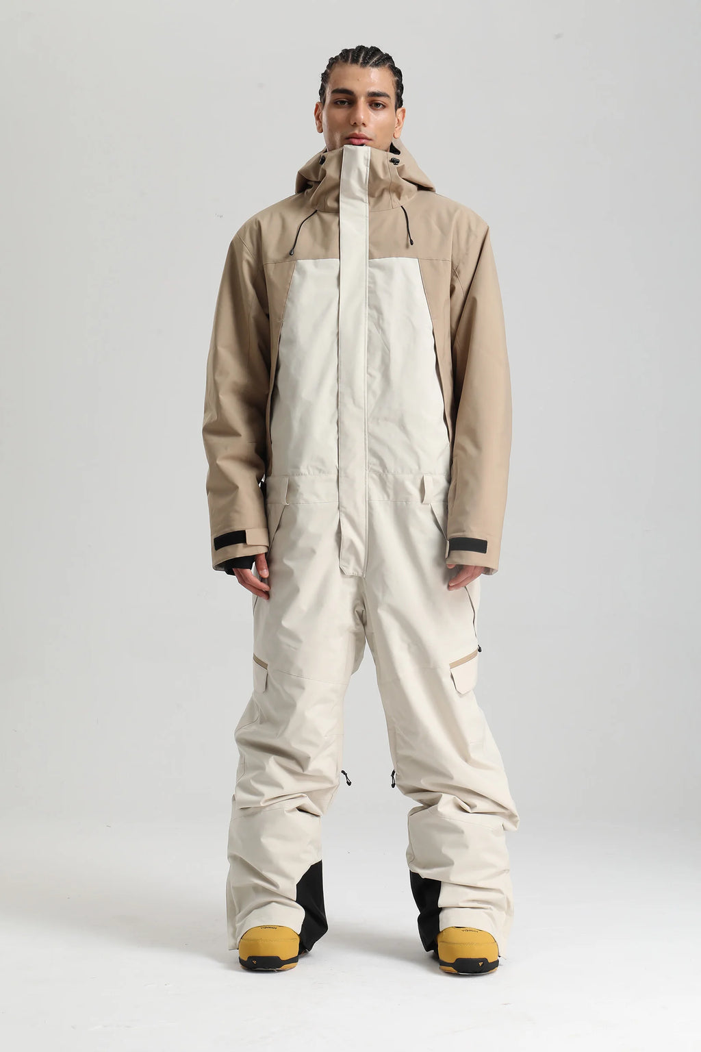 Gsou Snow 2025 Mono de esquí unisex - Traje de nieve térmico impermeable a prueba de viento de una pieza para parejas transpirables alpinas Equipo de nieve