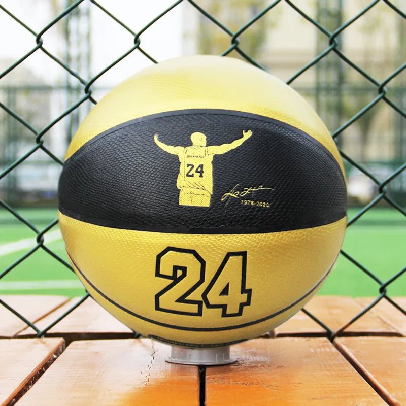 Balón de baloncesto Sanhuan Original, tamaño 7, pelota de baloncesto estándar de goma de alta calidad, deportes de entrenamiento al aire libre o interior