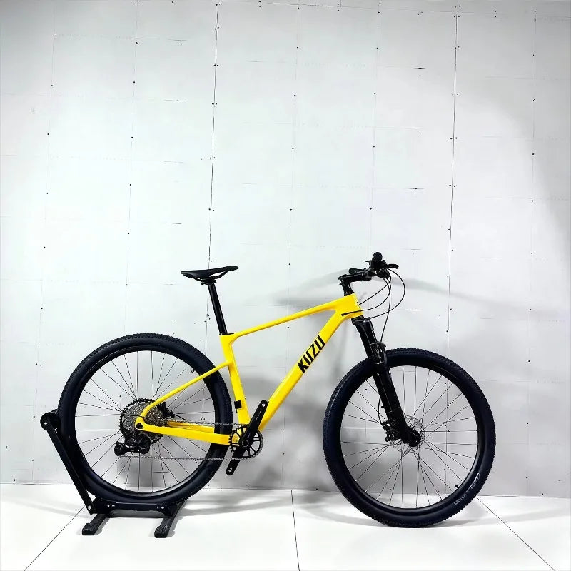 Bicicleta de montaña de carbono Kozo, precio de fábrica, MTB 29er, rígida para adultos, con frenos de disco hidráulicos de cuatro pistones
