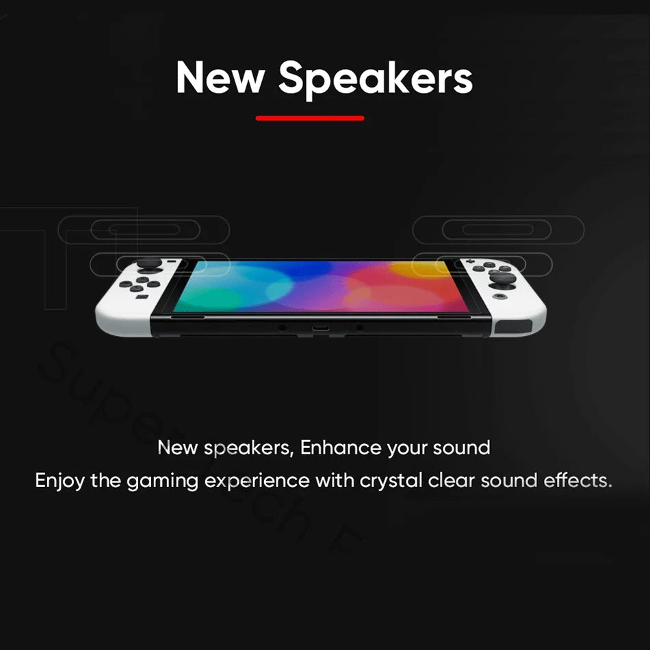 Set de Nintendo Switch modelo OLED color blanco, pantalla OLED de 7” vívida, almacenamiento interno de 64 GB, soporte ancho ajustable