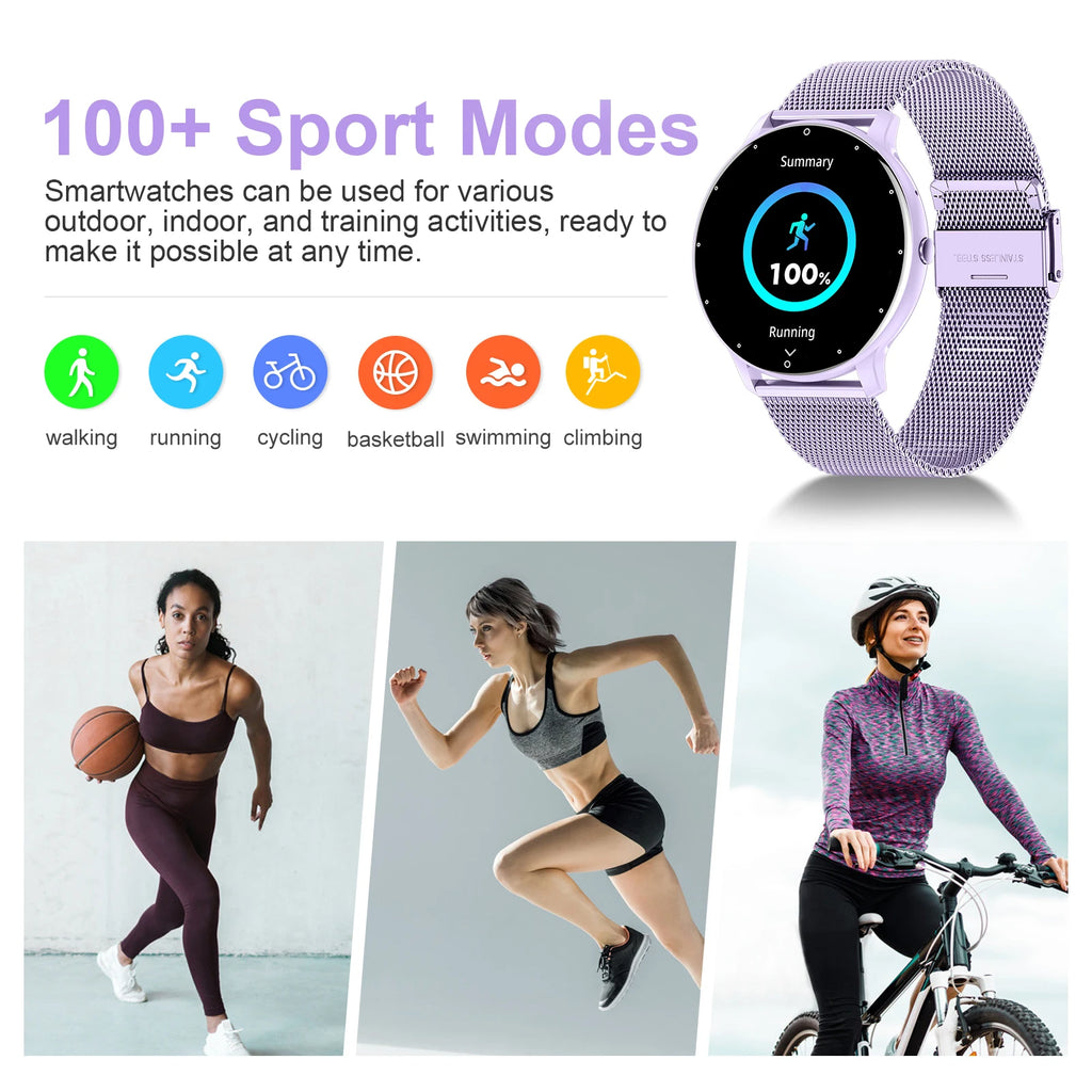 Reloj inteligente LIGE 2026, nuevo rastreador de actividad física deportivo con pantalla táctil completa, resistente al agua IP68, reloj inteligente con llamadas Bluetooth para hombres y mujeres