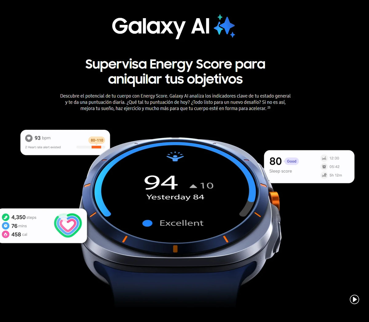 Samsung Galaxy Watch Ultra (2025) LTE 47mm - Titanium Smartwatch with AI, Water Resistant 10 ATM, Bluetooth 5.3, Super AMOLED Display, Fitness Tracking, Long Battery Life up to 100 hrs, Perfect Smartwatch for Men