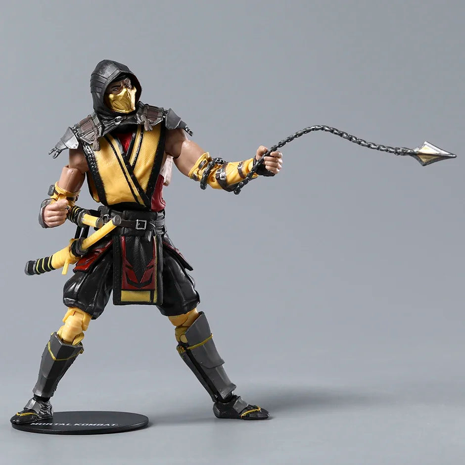 Figura de acción de Sub-Zero / Scorpion de 7" de la serie 1 de Mortal Kombat