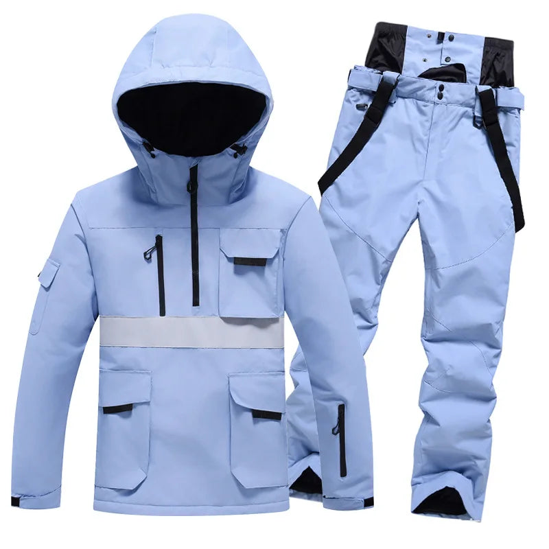 Traje de Esquí Profesional 2026, para Hombre y Mujer, Resistente al Viento y al Agua, para Tabla Individual y Doble
