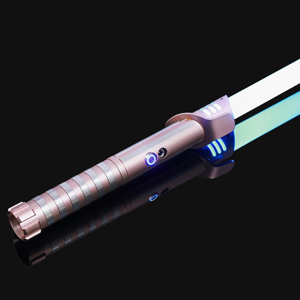 Darksaber RGB 16 Color Metal Handle Lightsaber Toy Aluminum Handle sword With Hitting Sound Effect FX Duel Lightsaber