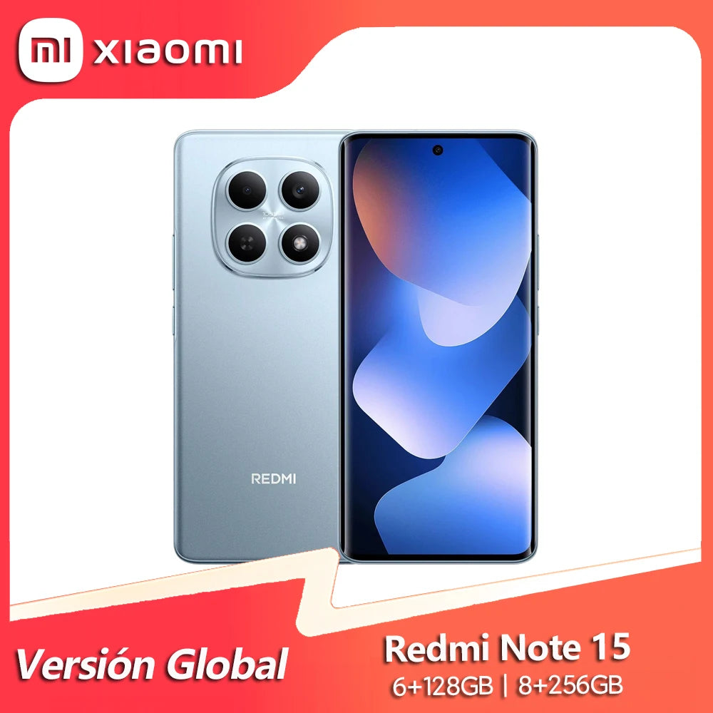 Xiaomi Redmi Note 15 128GB/256GB, MTk Helio G100 Ultra, 6.77" AMOLED Display, 120Hz, 108MP Camera, 6000mAh Battery, NF