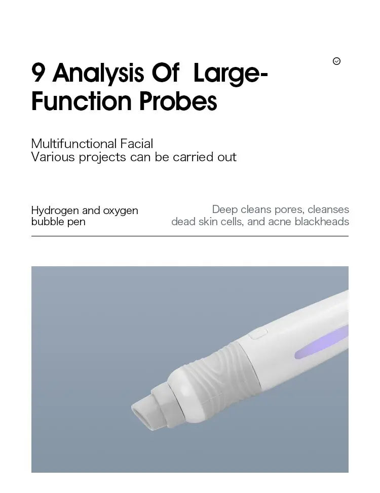Nueva Máquina Multifuncional para el Cuidado de la Piel 9 en 1, Eliminador de Puntos Negros, Exfoliación, Lifting, Hidrodermoabrasión