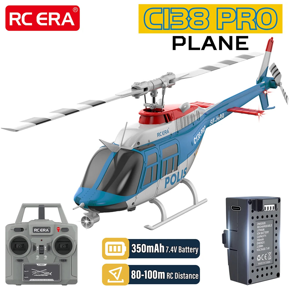 RC ERA C138 PRO Helicóptero 1/33 6 canales 6 ejes Gyro 2.4G Flujo óptico Posicionamiento 100M