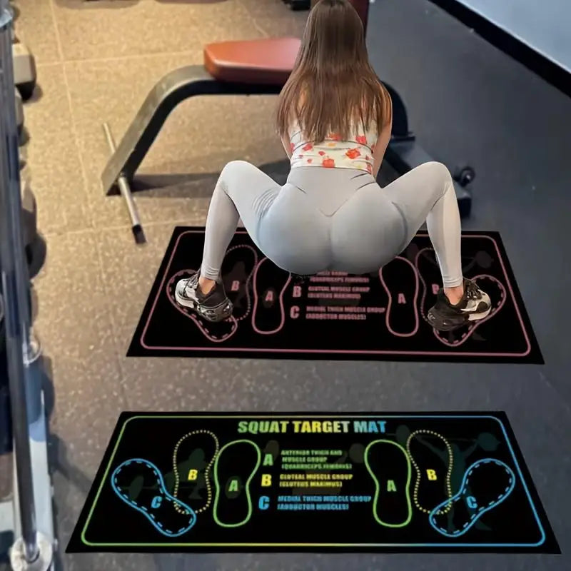 Juego de almohadillas antideslizantes para sentadillas, esteras de entrenamiento duraderas para uso doméstico y en gimnasio, equipo de ejercicio antideslizante, ideal para entusiastas del fitness