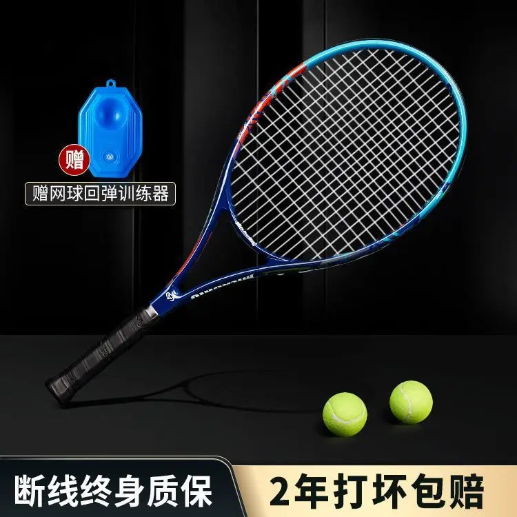 Raqueta de Tenis de Fibra de Carbono Compuesta para Principiantes, Amateurs, de Entrada, Individual y Doble, Set de Raquetas de Tenis