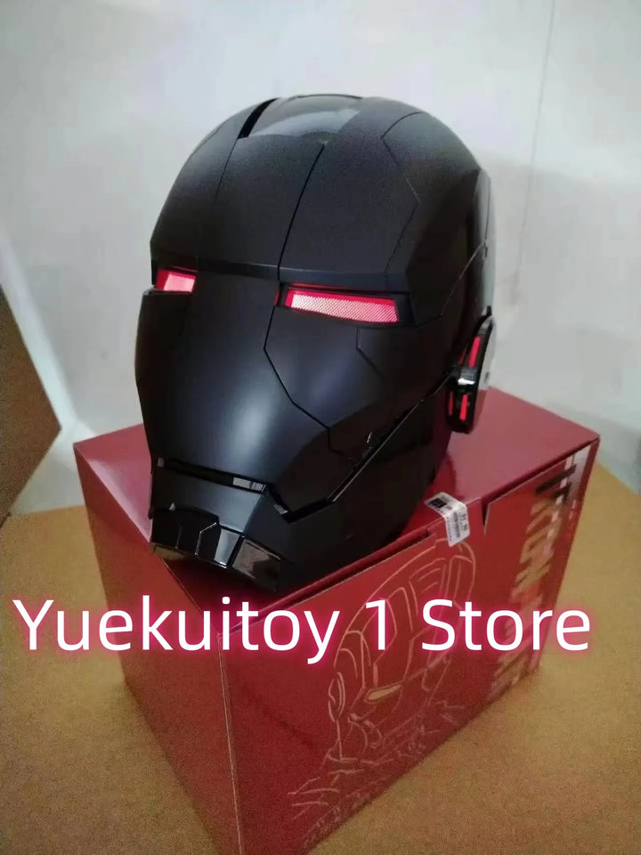 Casco de Iron Man 1:1 Mk5 Mk50 Mk17, Casco Deformable con Control de Sonido, Modelo Coleccionable, Juguete, Regalo de Cumpleaños o Festival