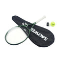 Raqueta de tenis ligera de fibra de carbono con mango antideslizante, herramienta de entrenamiento con bolsa para adultos y principiantes