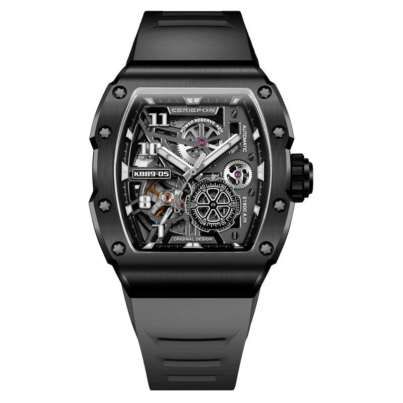 Reloj mecánico para hombre de moda 2025, relojes automáticos, esfera con grafiti, estilo Pagani Design, reloj de pulsera de acero, Relogio Masculino