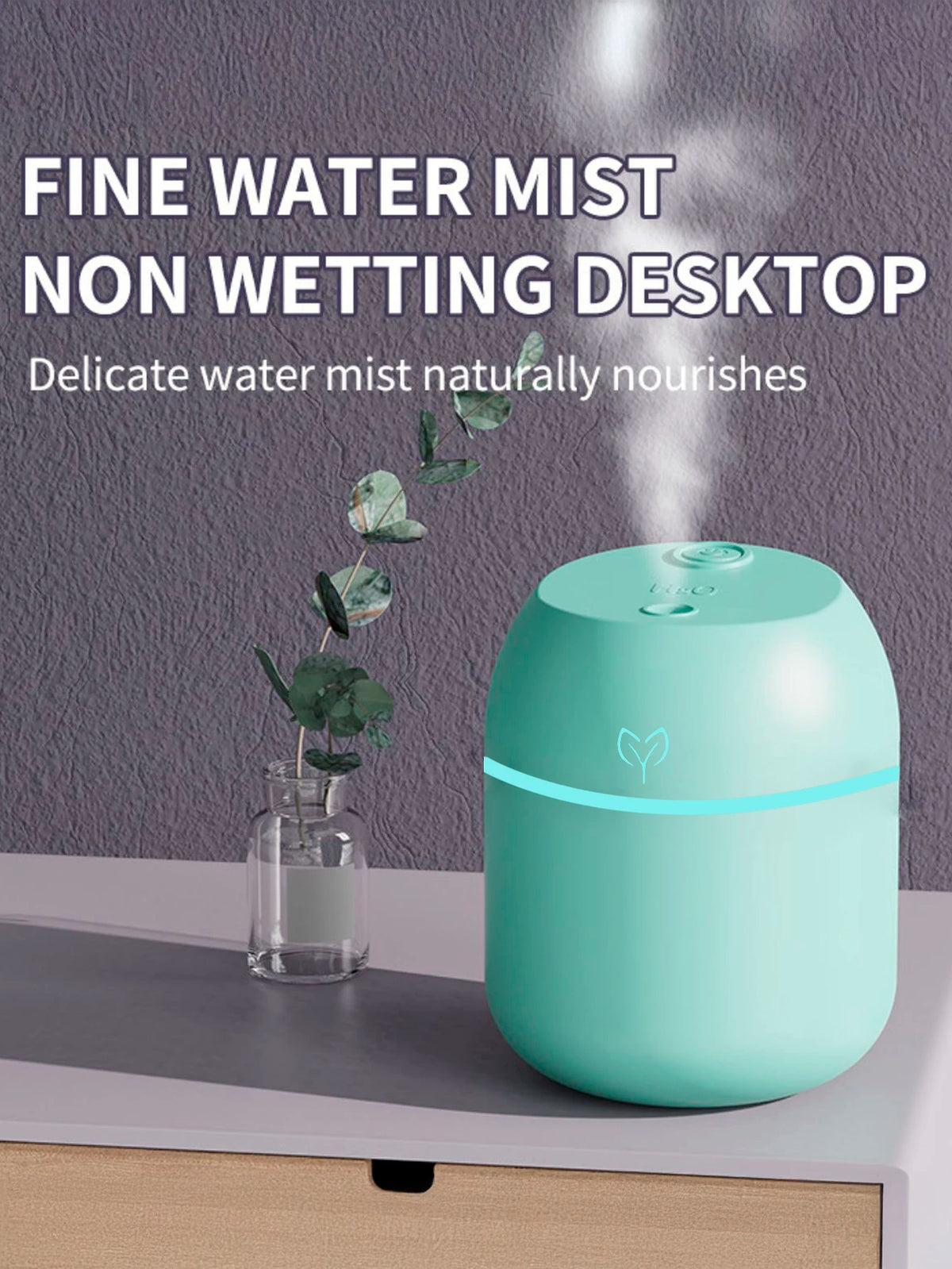Mini humidificador de aire USB de 220ML, difusor de aceites esenciales para el hogar y el coche, difusor ultrasónico silencioso con lámpara LED de colores.