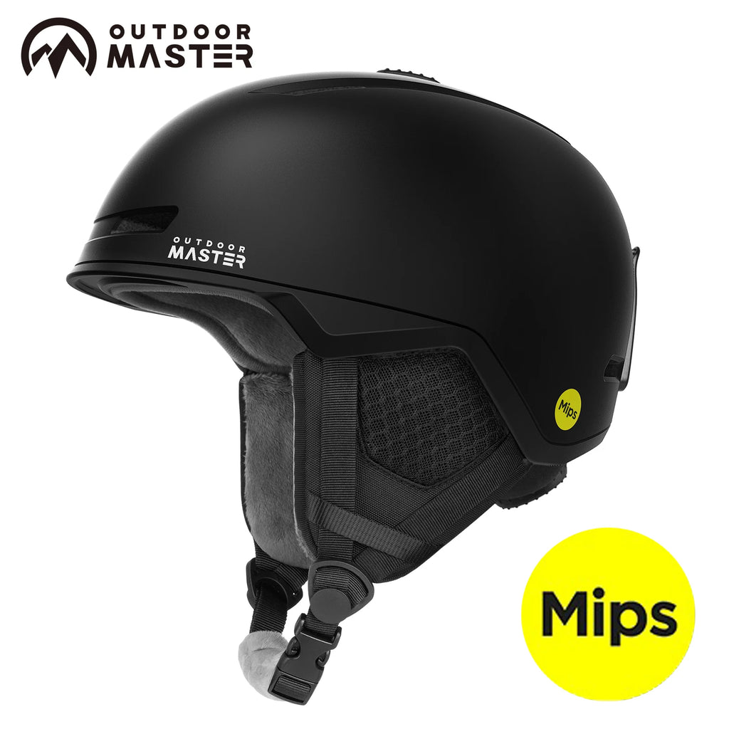 Casco de Nieve OutdoorMaster MIPS para Esquí y Snowboard, Casco para Adultos, Hombres y Mujeres, Invierno, Ventilación Ajustable, Certificado de Seguridad