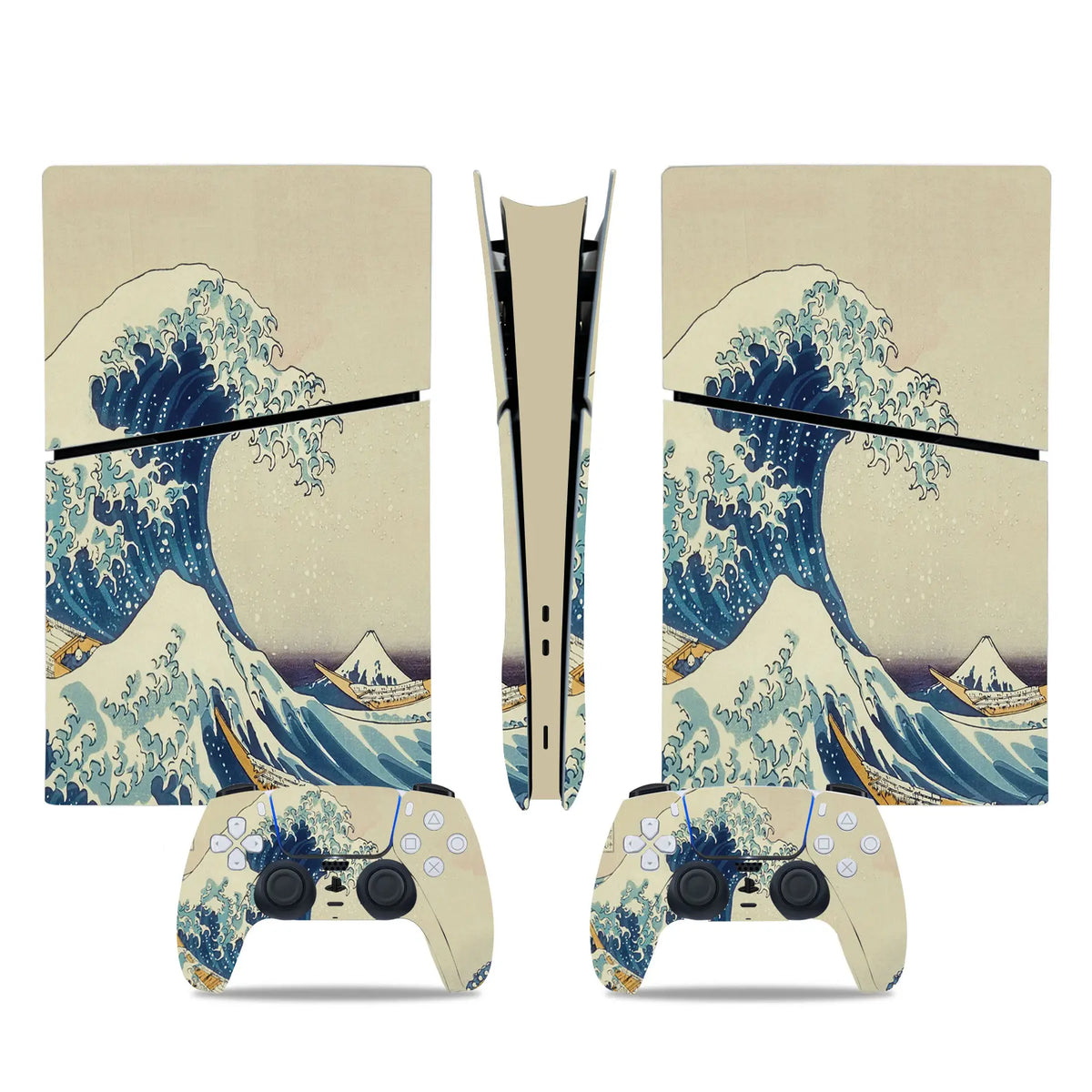 Pegatina de vinilo para PS5 Slim Digital, set completo de cubierta para consola de juegos y mando inalámbrico