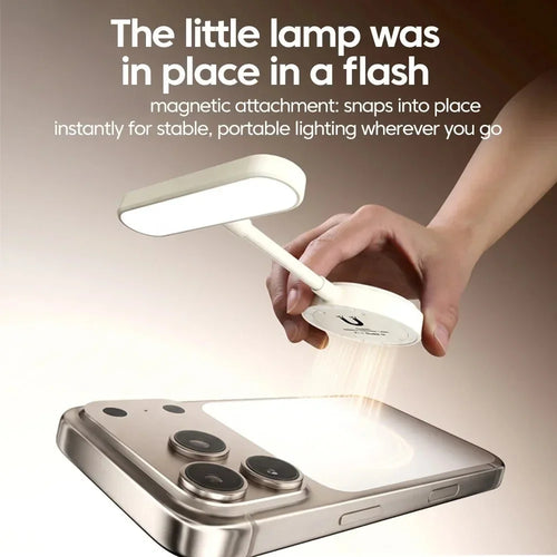 KEBIDUMEI Soporte Magnético Flexible para Teléfono con Luz de Relleno para Selfies, Ajustable 360°, 3 Temperaturas de Color, Luz de Lectura para Viajes, Vlogs y Maquillaje