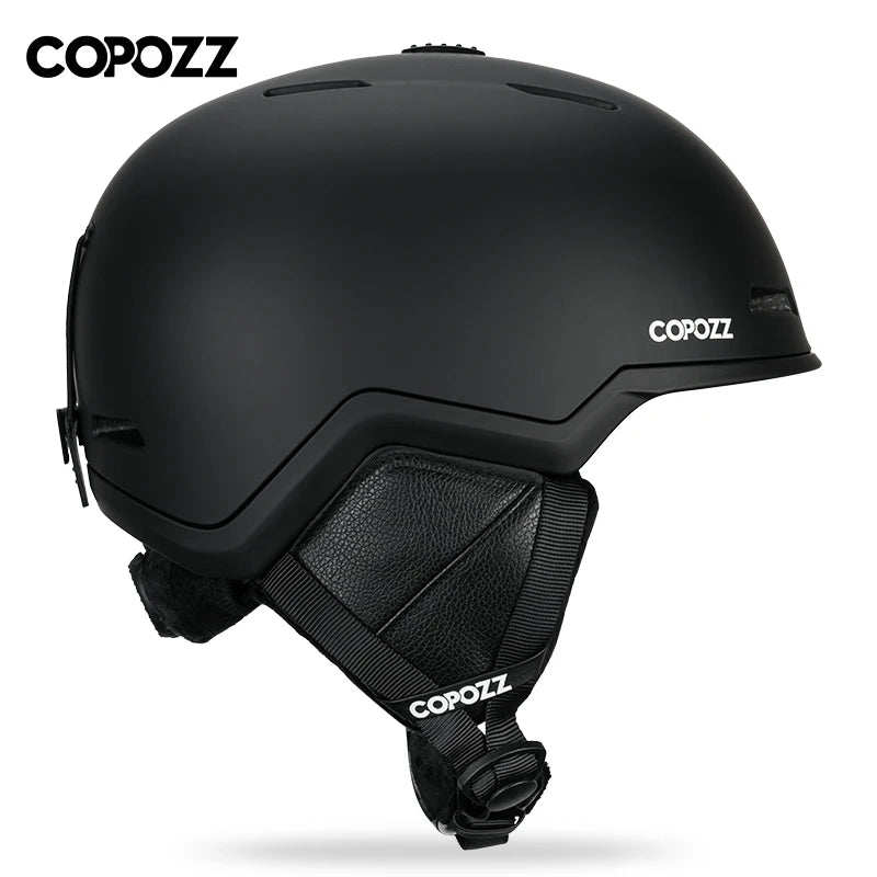 COPOZZ casco de esquí medio cubierto casco de esquí antiimpacto para adultos hombres mujeres esquí monopatín Snowboard casco de seguridad mujer hombre