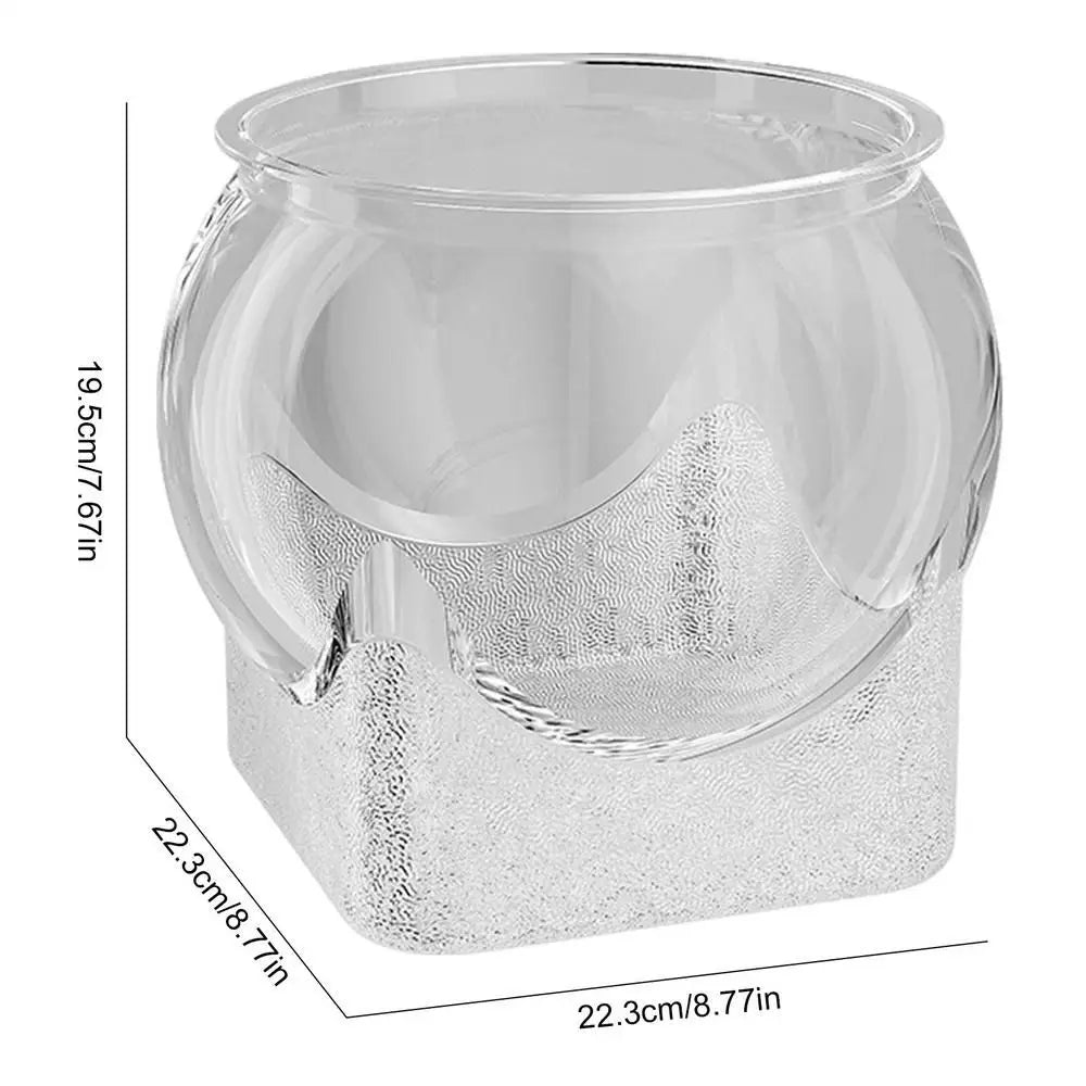 Nueva pecera transparente resistente a caídas, mejora la experiencia visual, acuario de escritorio, decoración redonda y duradera para peces ornamentales