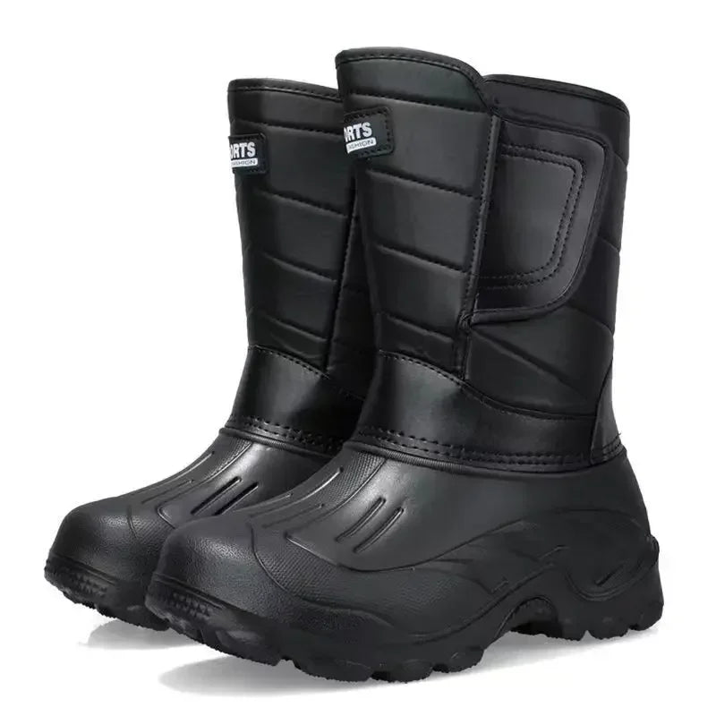 Botas deportivas al aire libre para hombre, zapatos impermeables de primavera para hombre, Botas de lluvia ligeras, botas de pesca, botas de nieve de invierno, nuevas botas de trabajo 2024